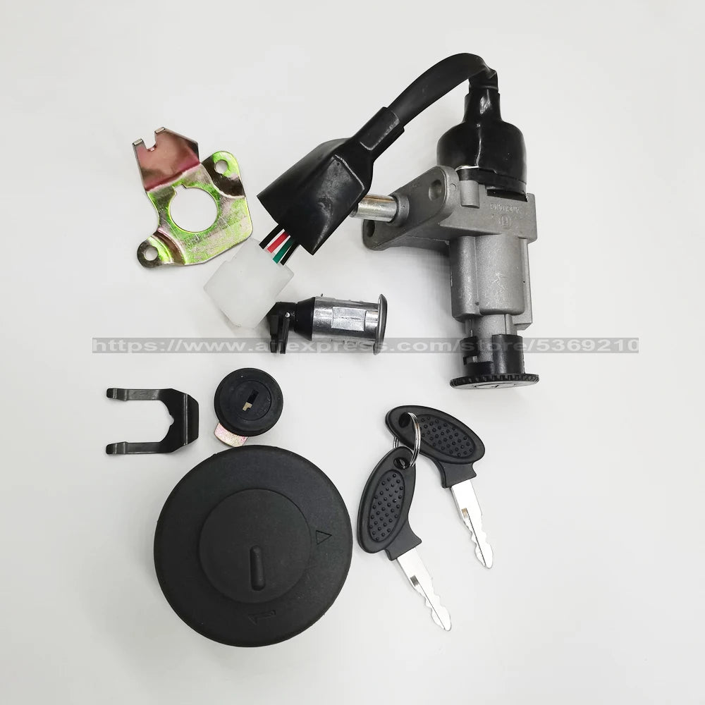 Ignition Key Switch Lock For GY6 50CC 125CC Moped Scooter Quad ATV Go Kart Kymco 50 Linhai Motorcycle TS-GY50