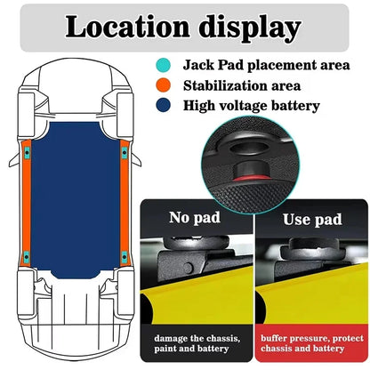 4pcs Lifting Jack Pads for Tesla Model 3 Y S X Juniper 2026 2025 2024 Accessories Rubber Pucks Chassis Lift Stands Adapter Case