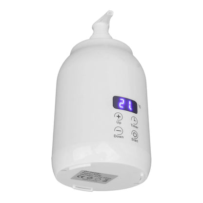Single Bottle Massage Oil Heater Massage Oil Heater LED Display Touch Control Temperature Adjust Essential Oil Bottle Warmer