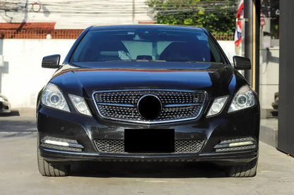 XVIP Chrome Black Diamonds Style Front Racing Grille For Mercedes Benz E-Class W212 E250 E300 E350 E500 2010-2013 Bumper Grilles