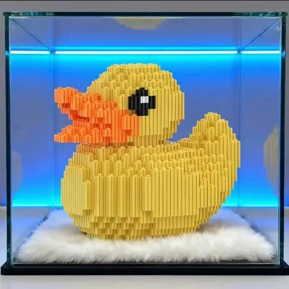 Yellow Duck Animal DIY Model Building Blocks Cartoon Pet Figures Bricks Creative Friend Girl Gift City Village
