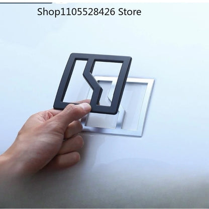 For ZEEKR 8X Modified Logo Car Decoration Tail Metal Matte Black Sticker Car Accesorios Para Auto 8X Front Rear Emblem Cover