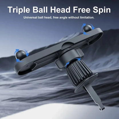 Universal Car Air Vent Magnet Phone Holder Magnetic 2 Phone Mounts Vehicel Car Smart Phone Holders Stands Bracket for Magsafe