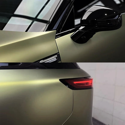 Super Matte Lightning Green PET Wrap Vinyl Film Car Whole Body DIY Color Decal Protective Cover Sticker Auto Tuning Accessories