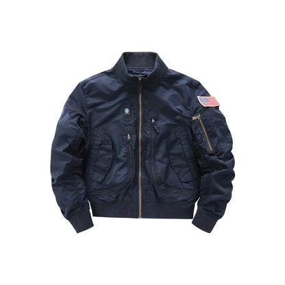Men's flight jacket - waterproof field coat Fashionable stand up collar outdoor training clothes, streetwear tops, outerwear