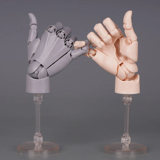 New 1/2 Palm Mini Articulated Action Figure - Anime Character Base Model with Movable Joints - Gashapon Artist Reference Tool