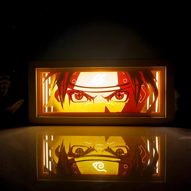 Anime Series Paper-Cut Light Room Bedroom Night Light Remote Control Colorful Light Box Atmosphere Light