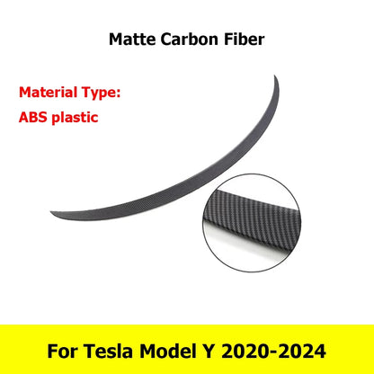 For Tesla Model Y 2024-2020 ABS Carbon Fiber Wings Original Performance Spoiler Model 3 2023-2026 Highland Exterior Accessories