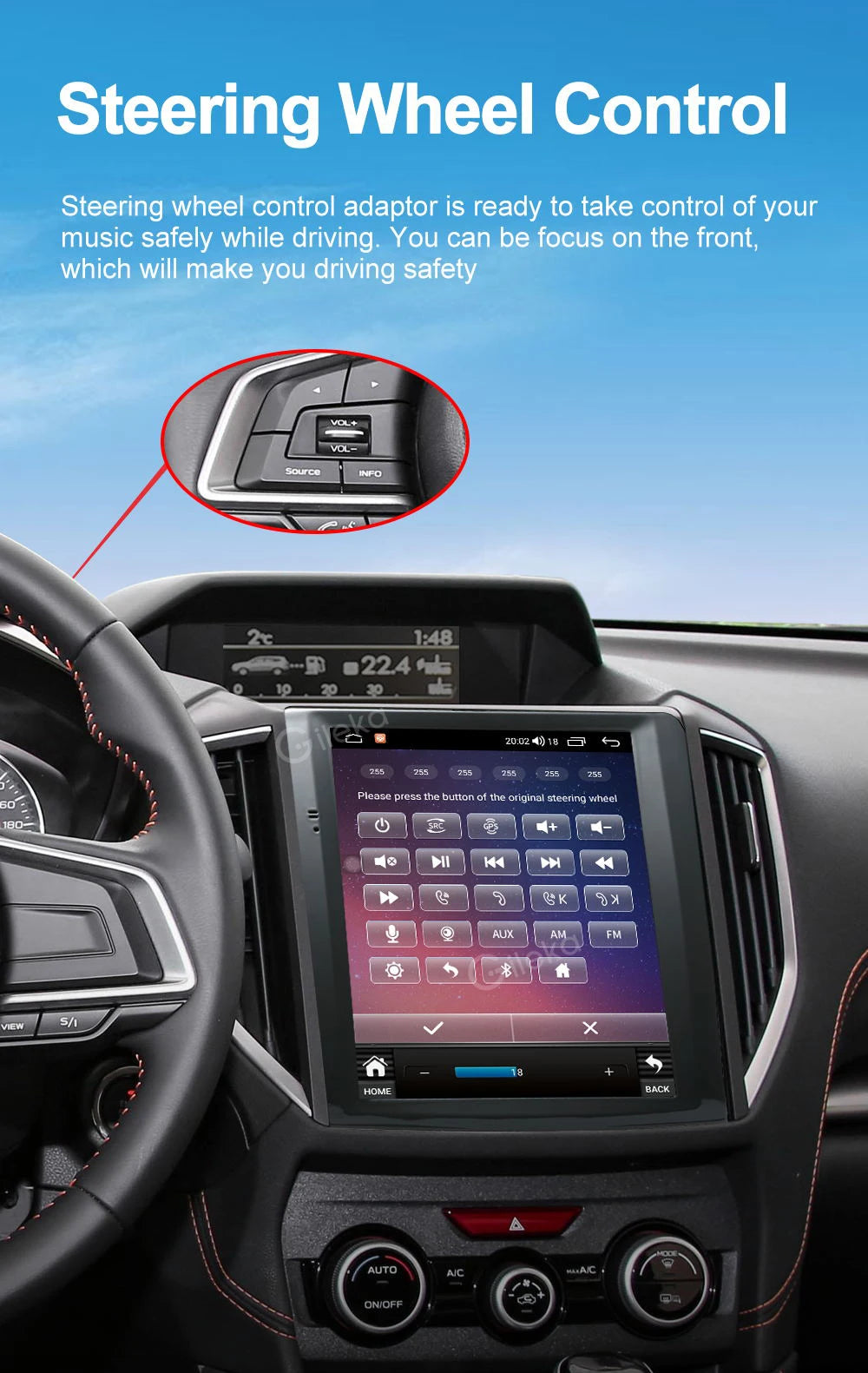 Android Radio Head Unit For Subaru Forester XV Impreza G4 2018-2022 Car one din Multimedia Video Player  GPS