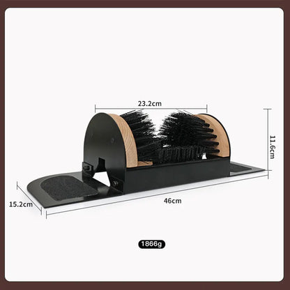 Outdoor Shoe Brush Indoor Outdoor Heavy Duty Boot Scraper Cleaning Courtyard Shoe Polisher Set Mud Snow Removal Shoe Brush Set