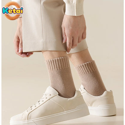 Men Winter Thick Woolen Socks with Added Fleece for Warmth and Protection Men's Long Socks for Winter Mens Socks Designer Socks