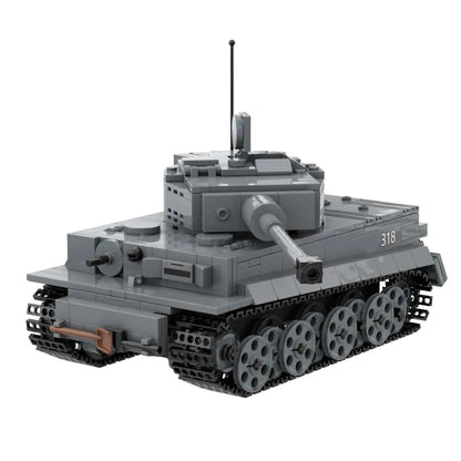 WW2 Tiger E Tank Ferdinand Nashorn Heavy Destroyer German Army Building Block Toy Bricks Set Gift