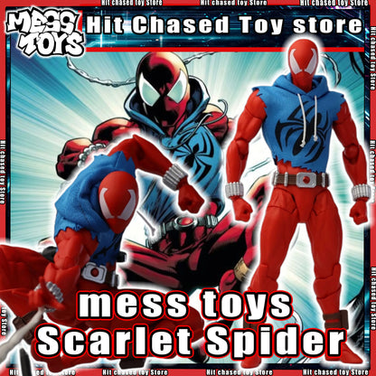 New Mess Toys Scarlet Spiderman Hero Anime Action Figures Red Spider Ben Reily Figurine Spider-Man Model Statue Kids Toy Gifts