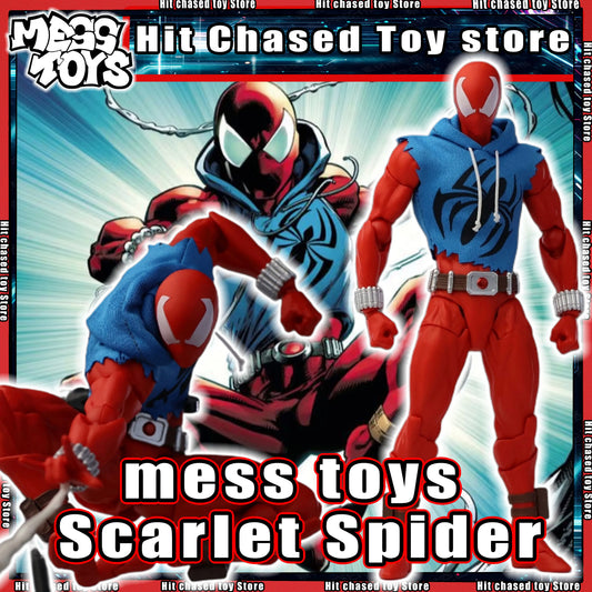 New Mess Toys Scarlet Spiderman Hero Anime Action Figures Red Spider Ben Reily Figurine Spider-Man Model Statue Kids Toy Gifts