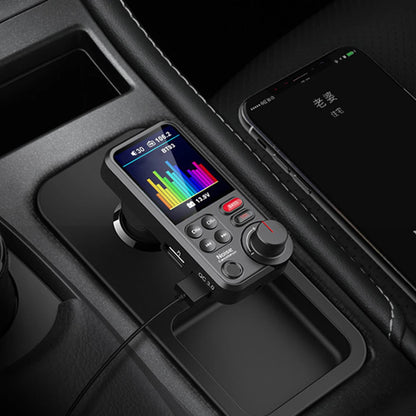 1.8 Inch Car Wireless USB Fast Charger QC3.0 Charging Bluetooth-Compatible Auto Aux Radio Hands Free Car Kit Car Charger Adapter