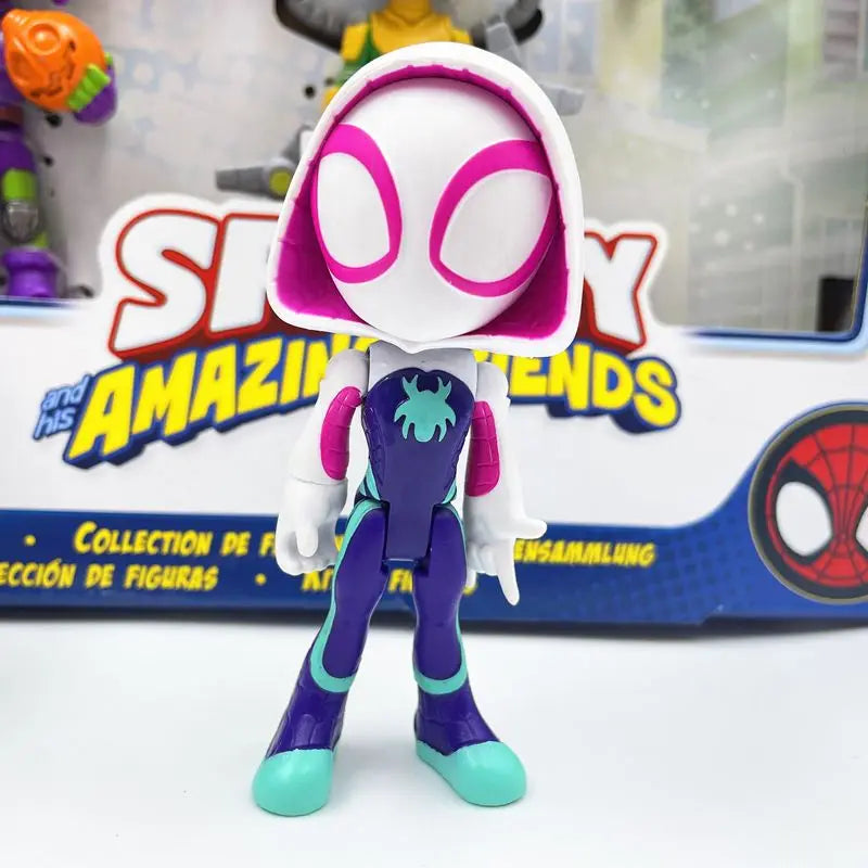 Spidey And His Amazing Friends Action Figures Anime Spiderman Legends Figurine Set For Kids Birthday Holiday Gift