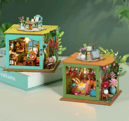 DIY Doll House Toys Wooden Kit Dollhouse Home Roombox Miniature Case Handmade Building  Models Birthday Gifts Creative Gift