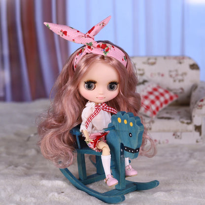 ICY DBS Middie Blyth Doll 1/8 Scale BJD Jointed White Skin with Matte Finish and Cute Outfit 20 cm Doll Toy Gift for Girls