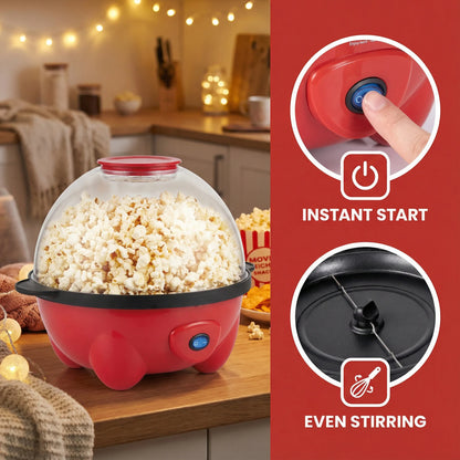 Export European Standard Household Electric Popcorn Maker, Large Capacity, Automatic Stirring, Kitchen DIY Appliance, 700W