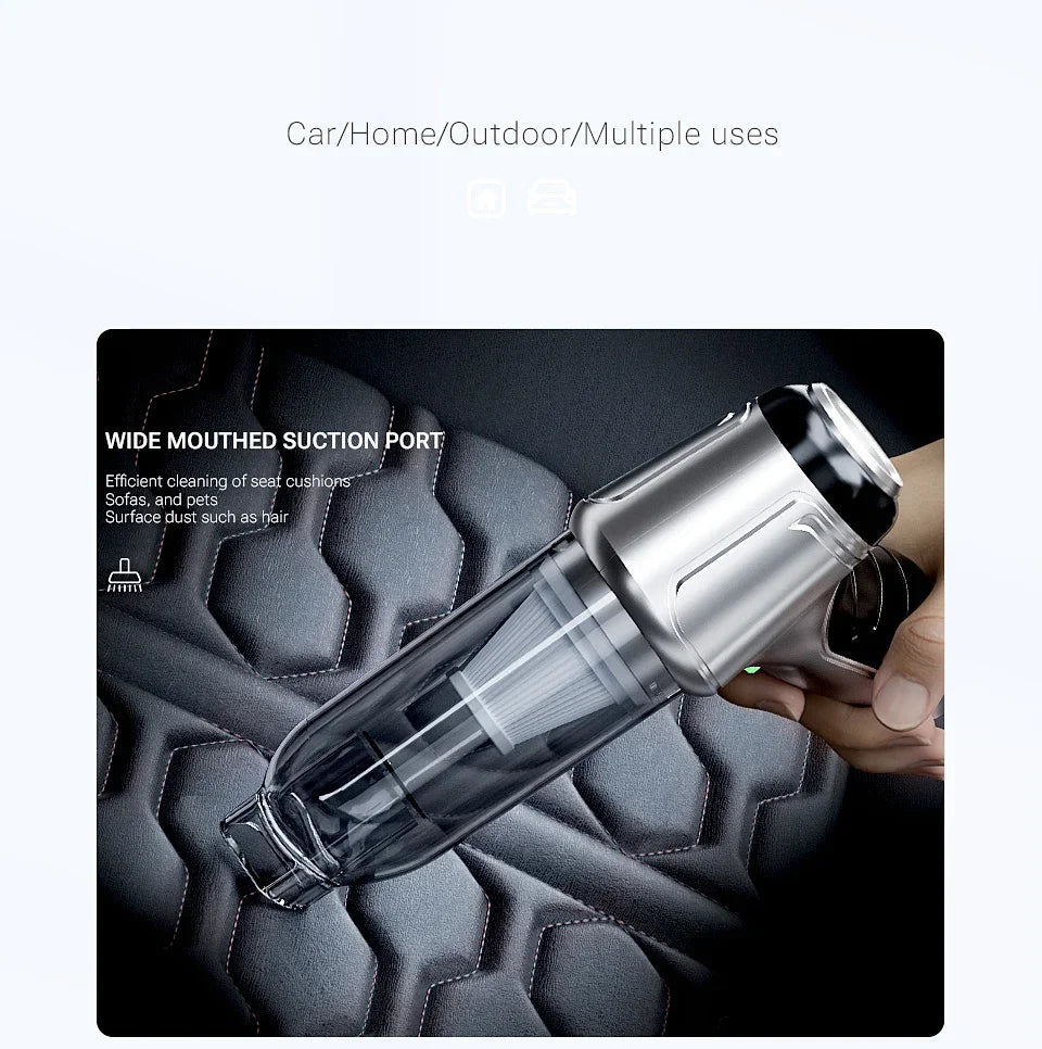 SZUK 638000Pa New Powerful Mini Vacuum Cleaner Handheld Wireless Car Vacuum Cleaner Home Appliance Portable Car Vacuum Cleaner