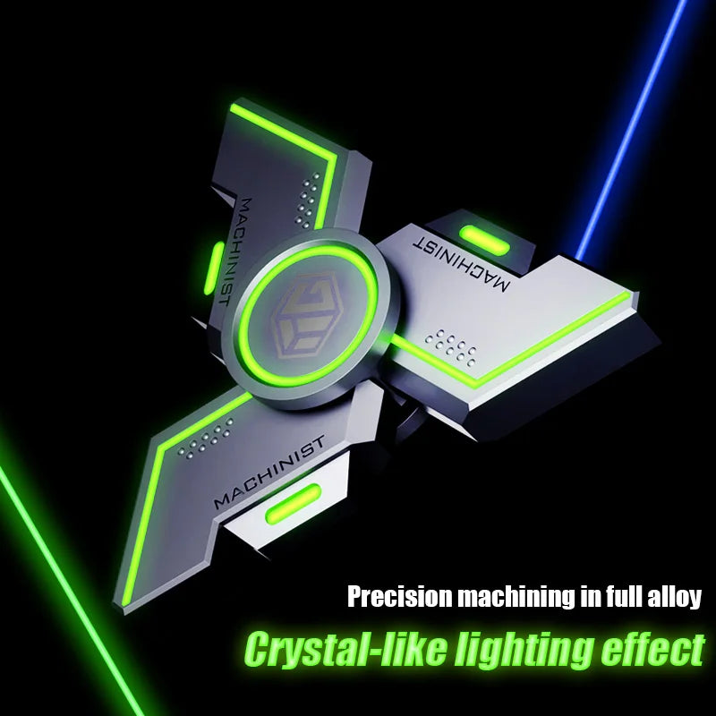 User Stress Anxiety ADHD Relief Figets Toy Fidget Spinner Metal Alloy Gyro Luminous Hand Stress Relief Toy Boy Adults Gifts