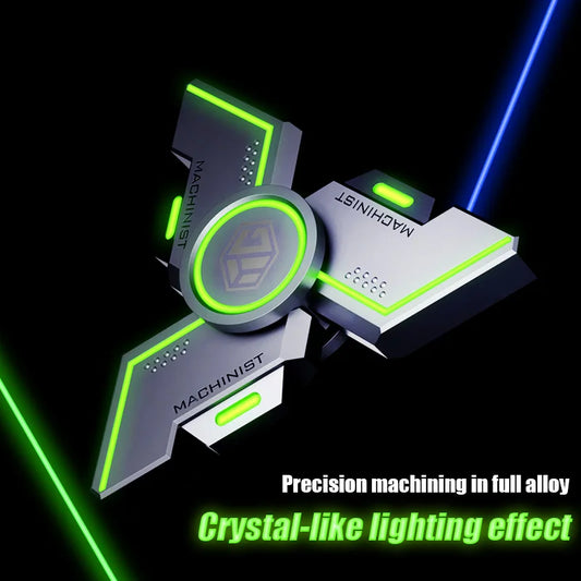 User Stress Anxiety ADHD Relief Figets Toy Fidget Spinner Metal Alloy Gyro Luminous Hand Stress Relief Toy Boy Adults Gifts