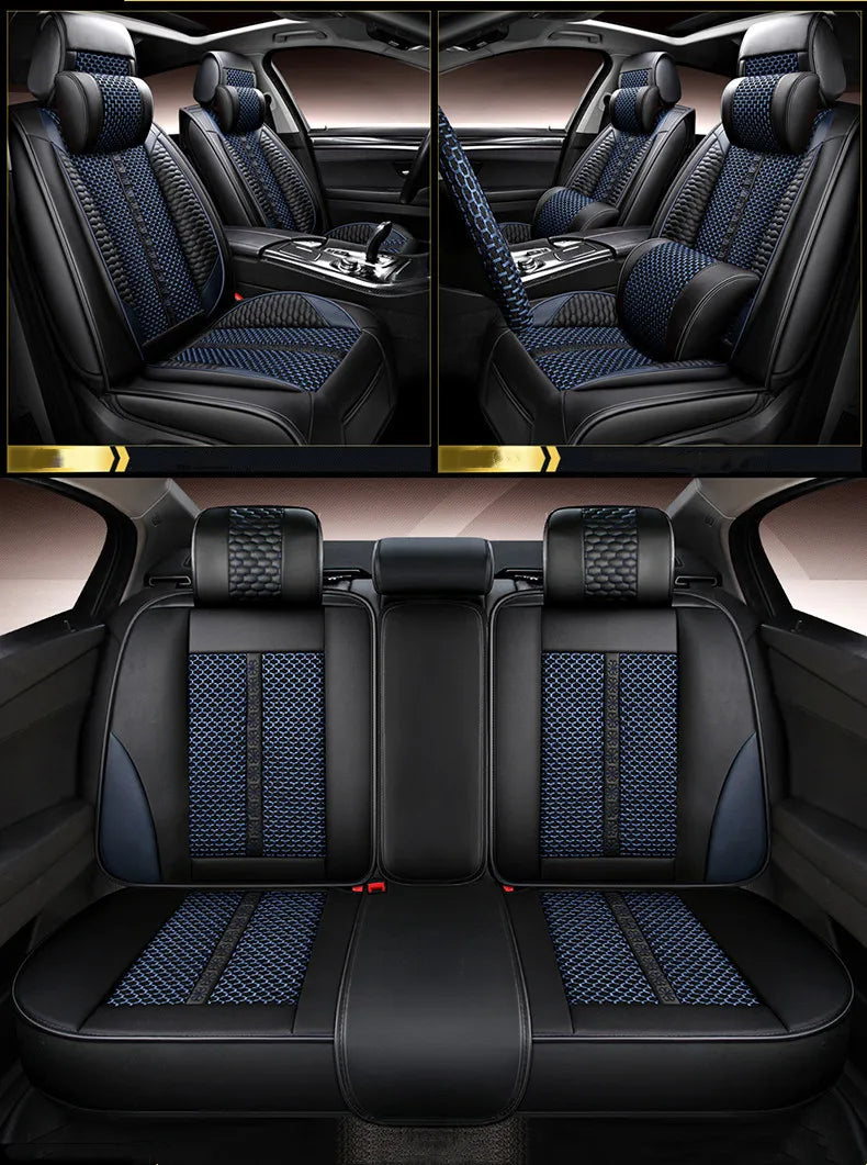 Full set car seat covers + Steering wheel cover for Haval M6 2025-2023 Top quality breathable seat cushion seat case for M6 2024