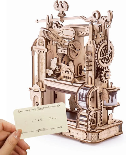 ROKR Classic Printing Press 3D Wooden Puzzle LK602, Building Block Set, Wooden Puzzle