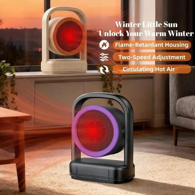 New Home Desktop Fast-Heating Fan Heater, Bedroom Energy-Saving Heater, Portable Electric Heater