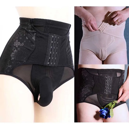 Men Body Shapers Slimming Underpants Waist Trainer Corset Modeling Waist Control Panties Underwear Slimming Strap Belt Shapewear