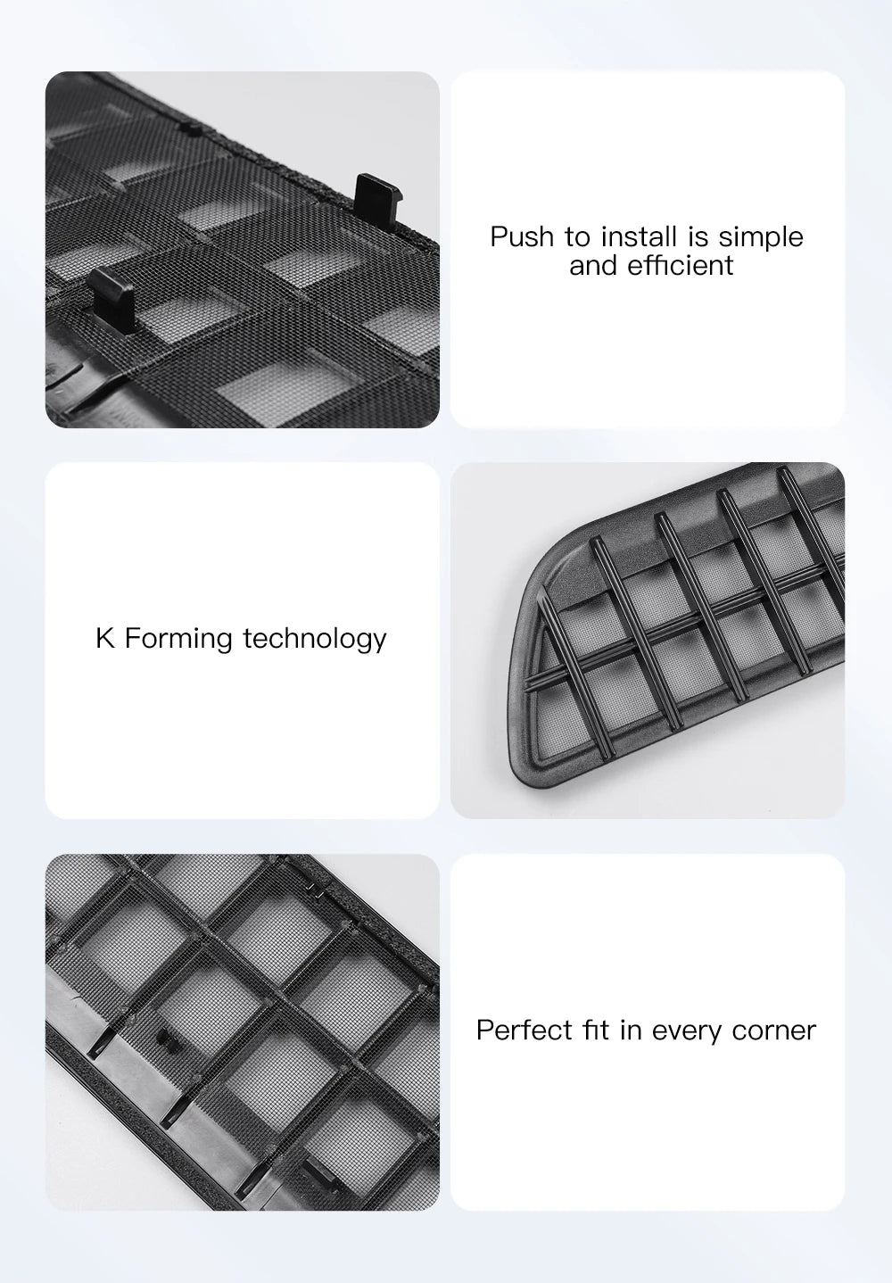 YZ Air Inlet Protective Cover For Tesla Model Y/YL 2026 Juniper Anti-insect Anti-fouling Front Air-Conditioning Insect-proof Net