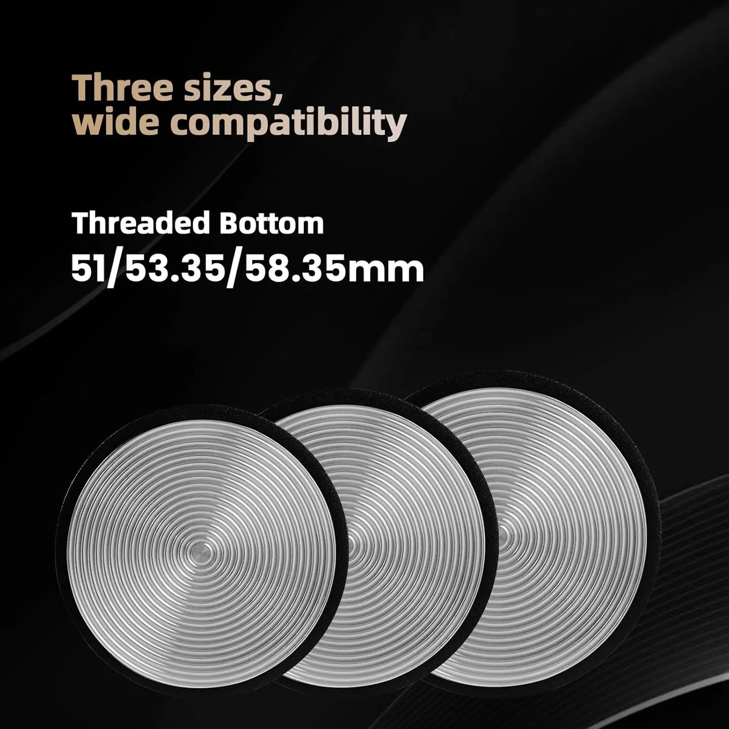 MHW-3BOMBER Coffee Tamper 51/53.35/58.35MM 2 Springs Espresso Tamper Stainless Steel Thread Base Home Barista Coffee Accessories