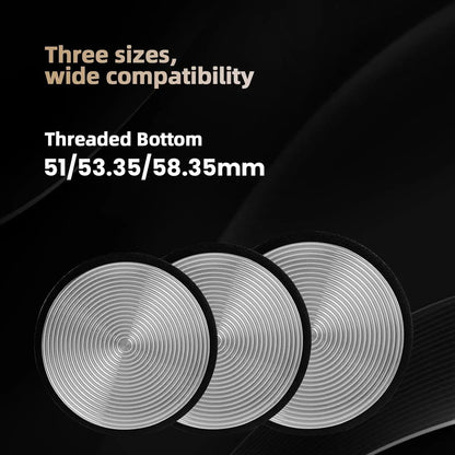 MHW-3BOMBER Coffee Tamper 51/53.35/58.35MM 2 Springs Espresso Tamper Stainless Steel Thread Base Home Barista Coffee Accessories