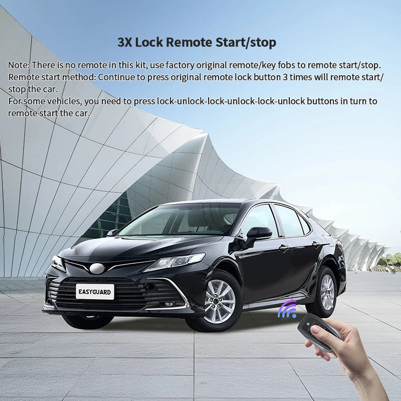 EASYGUARD Plug &Play Factory Key Remote Starter Fit For 13-24 Toyota Camry Corolla Cross Prius Alphard Highlander
