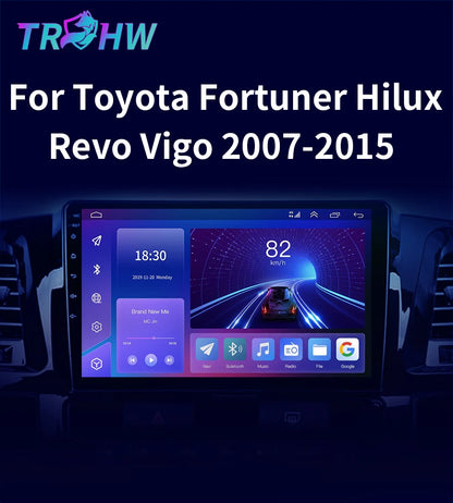 For Toyota Fortuner HILUX Revo Vigo 2007-2015 Multimedia Video Player Stereo GPS Android 16 2din Carplay Car Radio