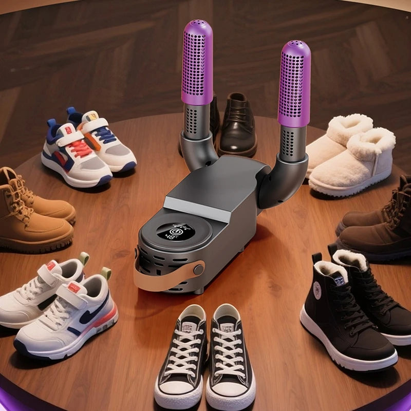 Intelligent Shoe Dryer With Both Dry And Wet Functions Deodorizing And Timed Design Foldable And Quick Drying Shoe Dryer