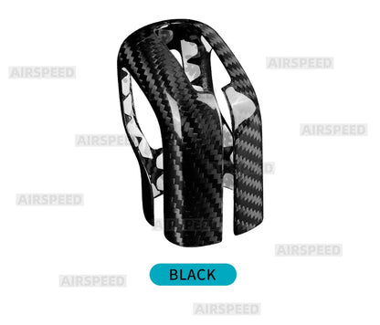 For Hyundai Elantra N/Veloster N/Kona N/i20 N/i30 N 2021-2024 2025 Tucson N Line 2022-2023 Dry Carbon Fiber Car Gear Knob Trim