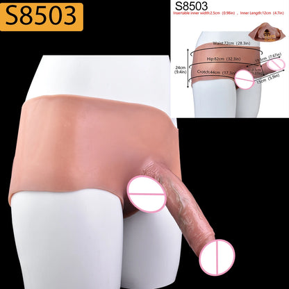 SXXY Strap-On Lifelike Penis Cover насадка на член Large Hollow DildoPants Intimate Adult Sex Toy for Couples Sex