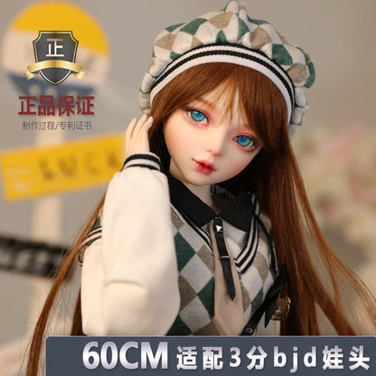 Menghan Bjd Doll Ball Jointed Doll One Third Scale Realistic Fashion Clothes Collectible Handmade Art For Adult Collectors