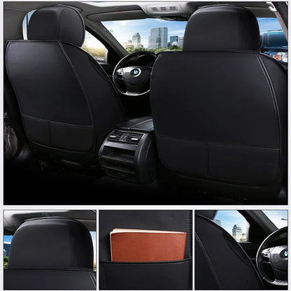 Full Coverage Pu Leather Car Seat Covers for MITSUBISHI Outlander ASX Eclipse Lancer Pajero Sport Zinger Galant Car Accessories