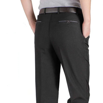New Design Autumn Men Casual Pants Thick Loose Male Pant High Waist Straight Trousers Business Fashion Pants Man Plus Size 28-40