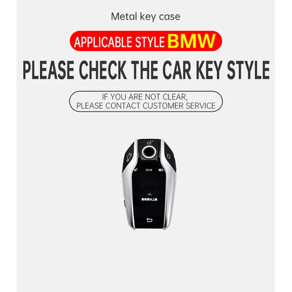 LED Display Metal Car Key Case Holder Shell Cover For BMW 5 7 Series G11 G12 G30 G31 G32 I8 I12 I15 G01 G02 G05 G07 X3 X4 X5 X7