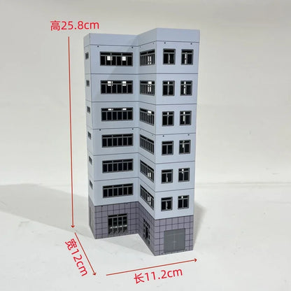 HO Scale 1/87 City Sand Table Train Scene Plastic Assembly Building Model Diy  Toy