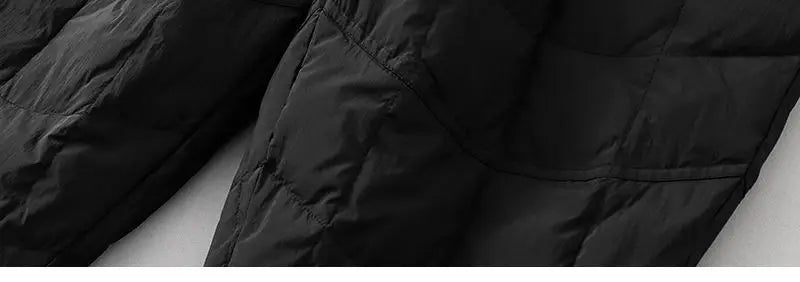Women's Quilted Pants Casual Lightweight Thickened Warm Harem Style Straight Leg High Waist Long Trousers Winter Fashion