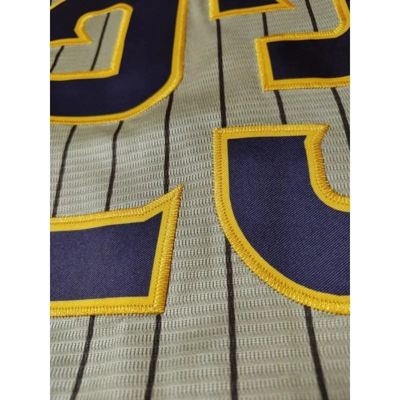 Customized Name And Number Men's Embroidery Baseball Jersey San Diego Personalized Short Sleeve Button Down Breathable Shirts