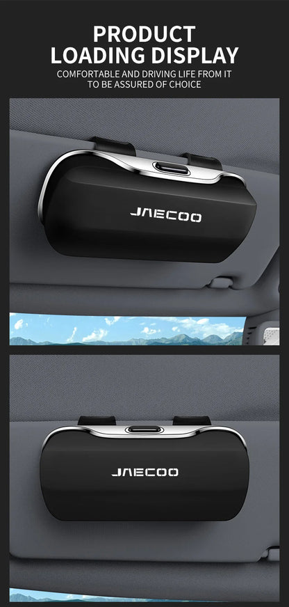 For Chery Jaecoo J7 Phev J8 SHS Omoda C9 5 EV Key Cover 2025 Accessories Car Visor Sunglasses Car Glasses Case Glasses Clip Box