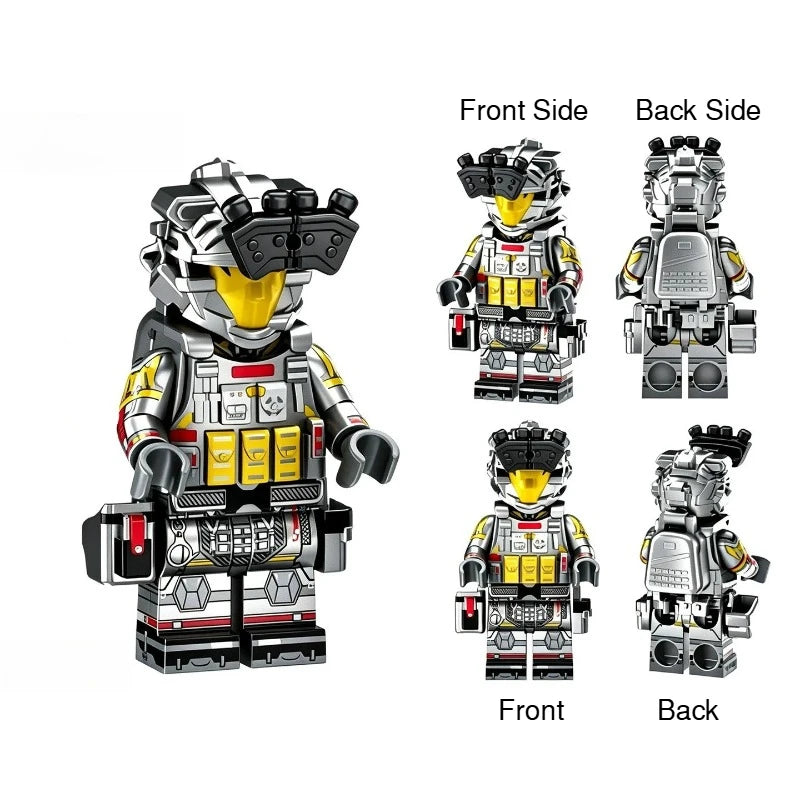 Military Building Block figures, Dragon Operation Red Wolf Special Agent Soldier Model, DIY Assembly Bricks Toy for Collection