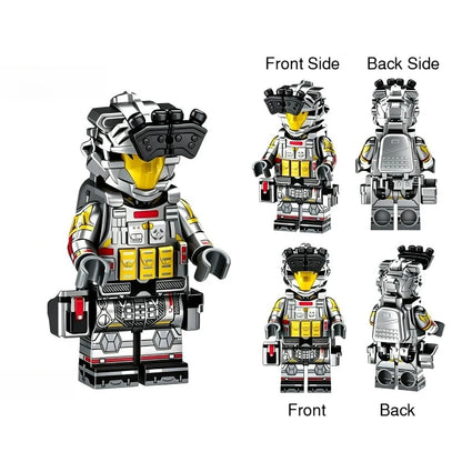 Military Building Block figures, Dragon Operation Red Wolf Special Agent Soldier Model, DIY Assembly Bricks Toy for Collection