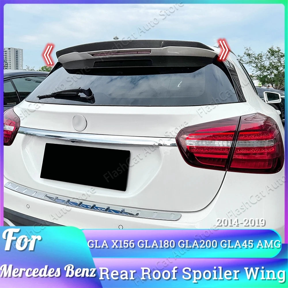 Rear Trunk Roof Spoiler For Mercedes Benz GLA X156 GLA200 260 GLA45 AMG Line 2014-2019 ABS Wing Spoiler Car Styling Accessories