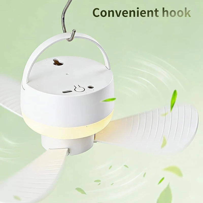 Camping Fan Portable Camping Fan Rechargeable Electric Fan Rechargeable Wireless Fan Outdoor Camping Fan for Bedroom Camping